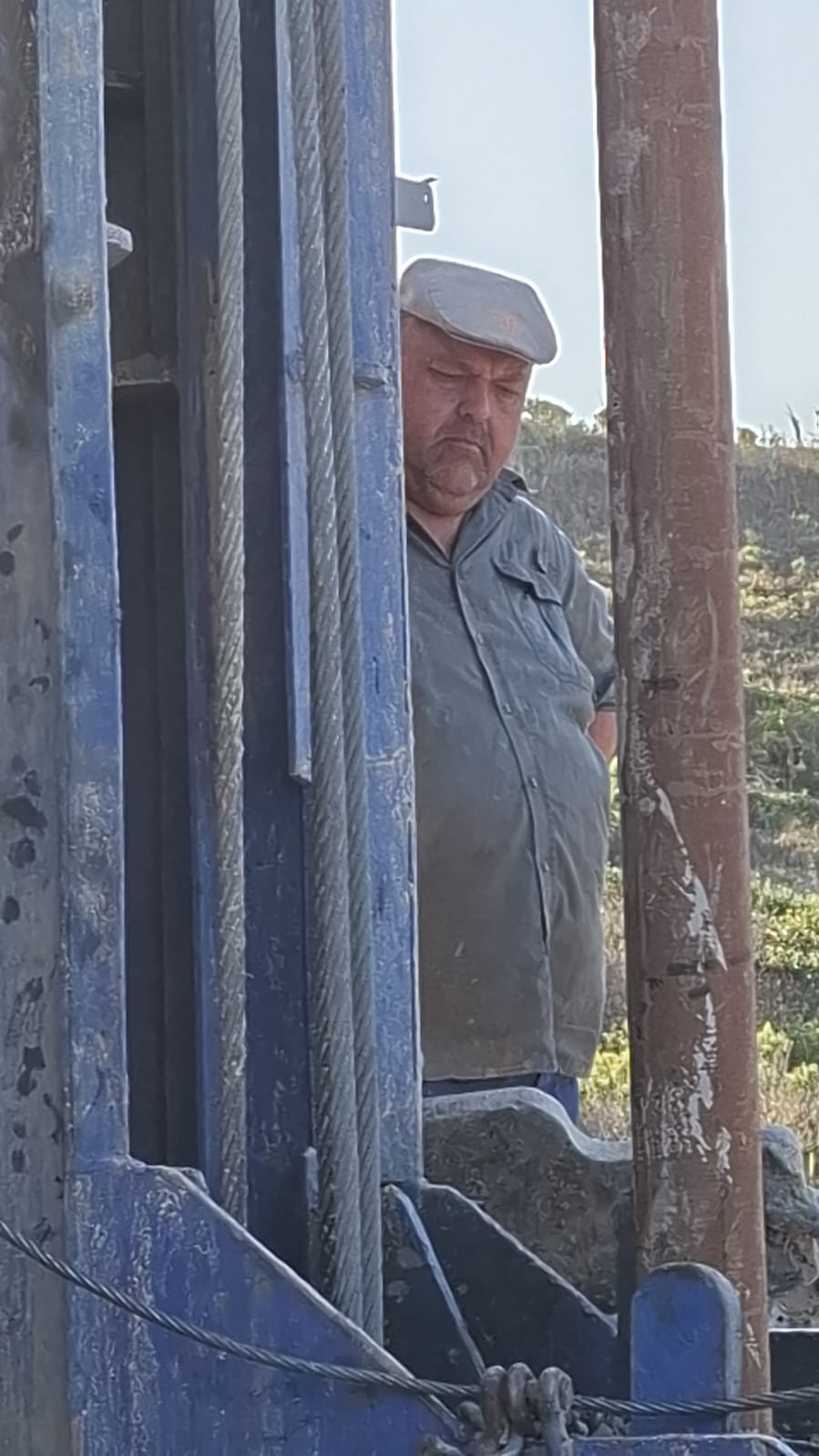 Absolute Drilling rig operator on site